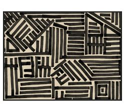 Ink Angles Framed Canvas Prints