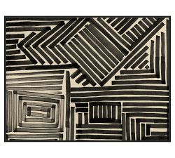 Ink Angles Framed Canvas Prints