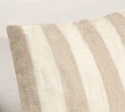 Lita Linen Striped Pillow Cover