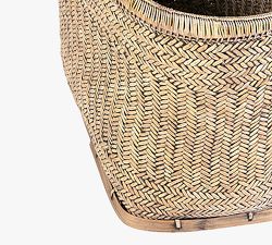 Nya Handwoven Rattan &amp; Bamboo Basket