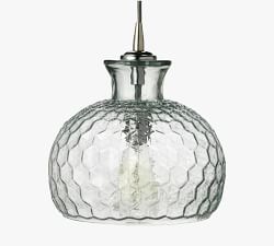 Open Box: Burling Textured Glass Pendant (10")