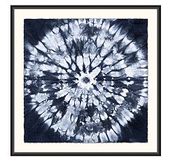 Shibori Circle Framed Print