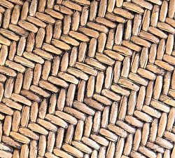 Nya Handwoven Rattan &amp; Bamboo Basket