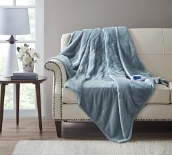 Open Box: Beautyrest® Heated Microlight-to-Beber Throw Blanket