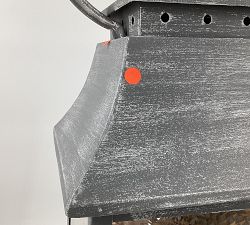 Open Box: Florence Outdoor Lantern, Large, 30"H - Zinc