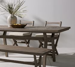 Raylan Teak Outdoor Folding Chair with Cushion