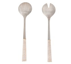 Tava Handwoven Stainless Steel Serving Set - Set of 2