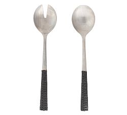 Tava Handwoven Stainless Steel Serving Set - Set of 2