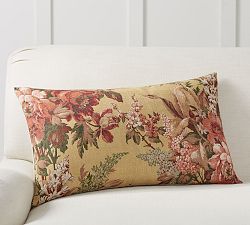 Elaine Floral Print Lumbar Pillow Cover