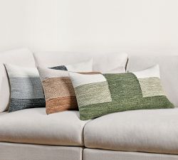 Laurel Colorblock Handmade Lumbar Pillow