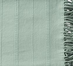 Turkish Cotton Striped Tassel Throw