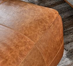 Gaona Leather Pouf