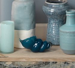 Hand Blown Glass Wentletrap Shell - Set of 2