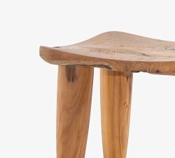 Leighton Teak Accent Stool