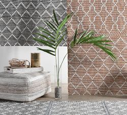 Sona Handwoven Indoor/Outdoor Pouf