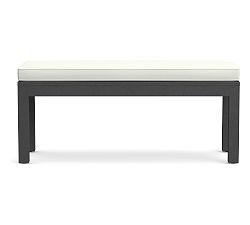 Open Box: Indio Outdoor Dining Bench Cushion/Cover Only - High Performance Slub Weave, Natural White