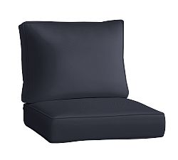 Open Box: Universal Sunbrella® Replacement Seating Cushion, Large for Deep Lounge/Sofa/Sectional Cushion Only  - Sunbrella Navy
