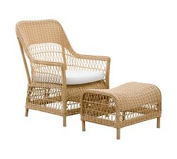 Dollie Outdoor Ottoman (23.6")