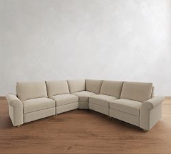 Westwood Roll Arm Power Reclining L-Shaped Sectional (122")