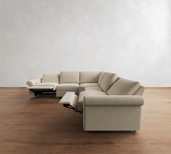 Westwood Roll Arm Power Reclining L-Shaped Sectional (122")