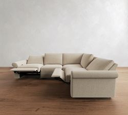 Westwood Roll Arm Reversible Power Reclining Sectional (122")