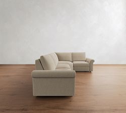 Westwood Roll Arm Reversible Power Reclining Sectional (122")