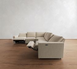 Westwood Square Arm Power Reclining L-Shaped Sectional (119")