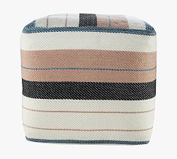 Open Box: Harbour Recycled Yarn Outdoor Pouf - Multi