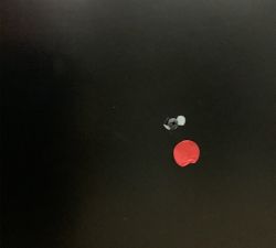 Open Box: Dartboard Wood Cabinet Game Set - Black Berry