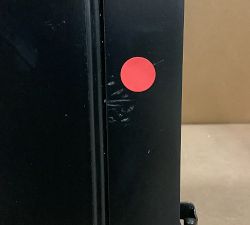 Open Box: Dartboard Wood Cabinet Game Set - Black Berry