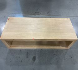 Open Box: Folsom Rectangular Coffee Table (58") - Cerused Natural