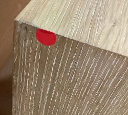 Open Box: Folsom Rectangular End Table (26") - Cerused Natural