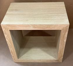 Open Box: Folsom Rectangular End Table (26") - Cerused Natural
