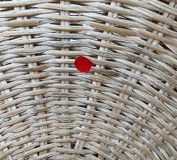 Open Box: Handwoven Rattan Footed Bowl