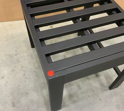 Open Box: Malibu Metal Outdoor Dining Side Chair Frame - Black