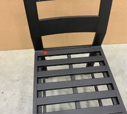 Open Box: Malibu Metal Outdoor Dining Side Chair Frame - Black