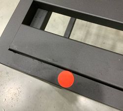 Open Box: Malibu Metal Outdoor Dining Side Chair Frame - Black