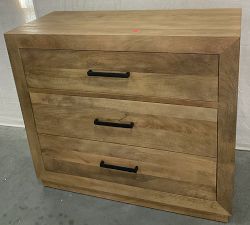Open Box: Oakleigh 3-Drawer Dresser (41"), Modern Hardware - Heirloom Wheat