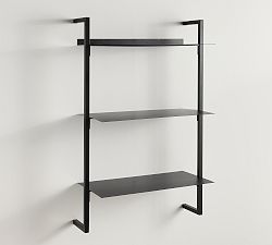 Open Box: Temple Street Shelf, 30"W x 46.50"H - Black