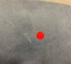 Open Box: Tillman Leather Swivel Armchair - Keystone Azure