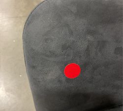 Open Box: Wells Tufted Leather Swivel Recliner - Keystone Navy, Bronze