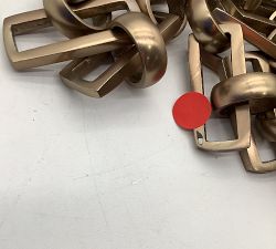 Open Box: Anthony Recycled Glass Globe Pendant, Small (14") - Bronze &amp; Tumbled Brass