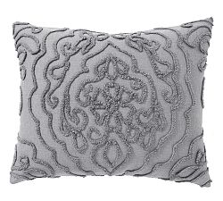 Open Box: Renee Candlewick Sateen Sham, Standard - Gray