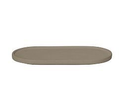 Open Box: Blomus Creto Bath Accessories, Oval Tray - Mourning Dove