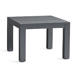 Open Box: Indio Metal Square Outdoor Side Table (22") - Slate