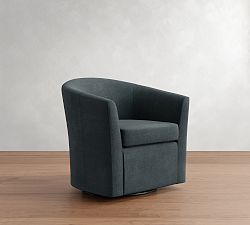 Open Box: Hyde Swivel Chair - Rustic Chenille Slate