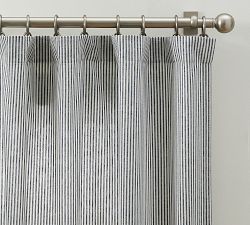 Wheaton Striped Cotton Unlined Curtain