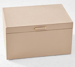Open Box: Quinn Jewelry Box, Foil Debossed, Large - Blush