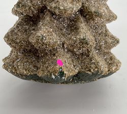 Open Box: Premium Flameless Trees, Xl (13" H) - Green Spruce, German Glitter