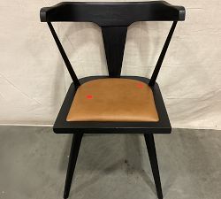 Open Box: Westan Leather Dining Armchair - Black